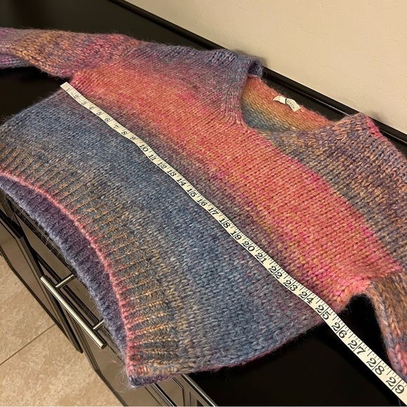 PINCH Chunky ombre space dye Vneck pullover sweater, slouchy, size M - Picture 5 of 9